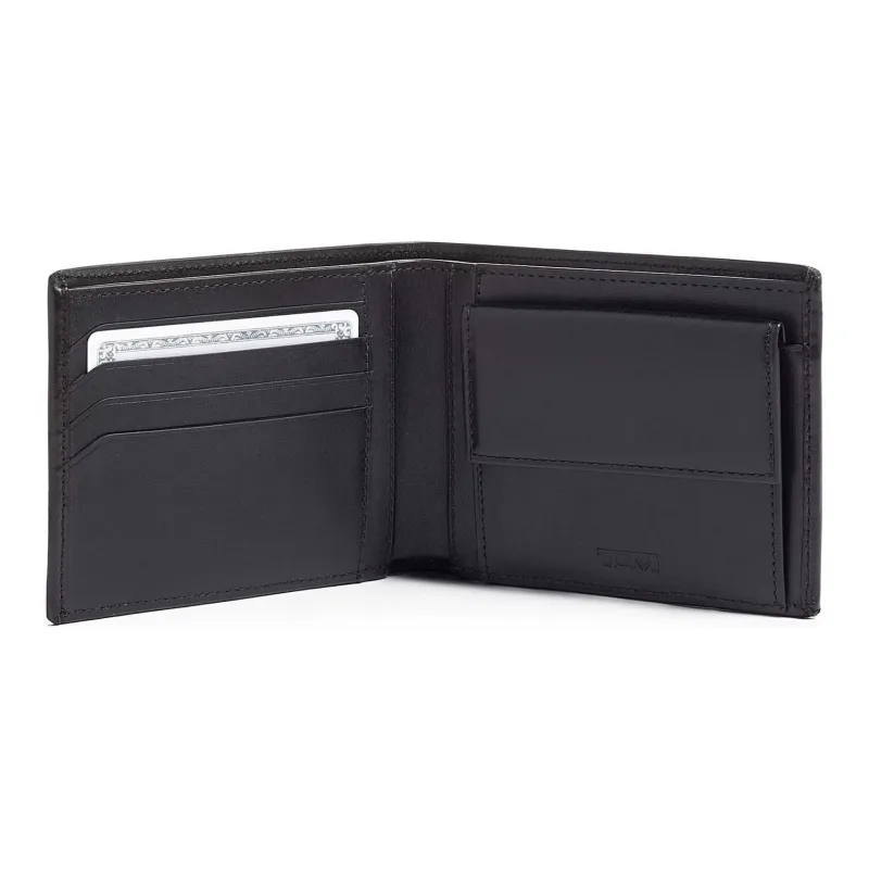 TUMI Leather Wallet Unisex Black-3