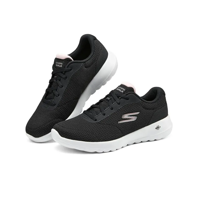Skechers Abrasion Resistant, Breathable, Supportive, Lightweight Low Top Casual Shoes Women's Black White-2