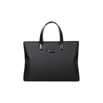 Aini Rabbit Nylon Handbag Large Size Unisex Blue/Black