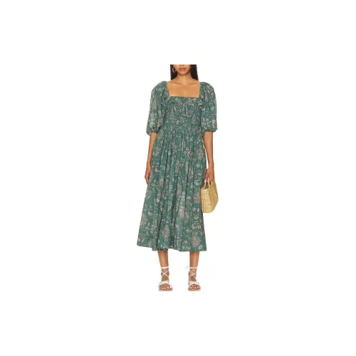 FREE PEOPLE Short-Sleeved Dresses Women's Jade Green