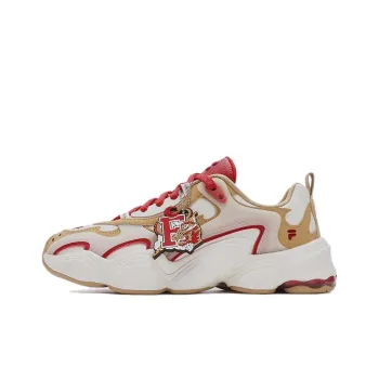 FILA FUSION Year Of The Dragon CNY Series CNY Collection Slip Resistant Low Top Casual Shoes Men's Yellow White