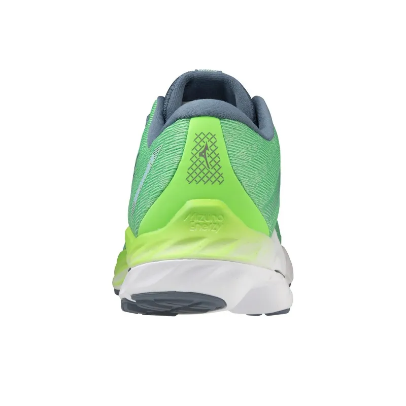 Mizuno Wave Inspire 19 Cushioning Wear-Resistant Low-Top Running Shoes Men's Green Blue-3