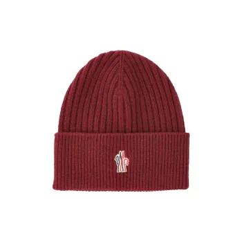 Moncler Cashmere Wool Beanies Men's Red