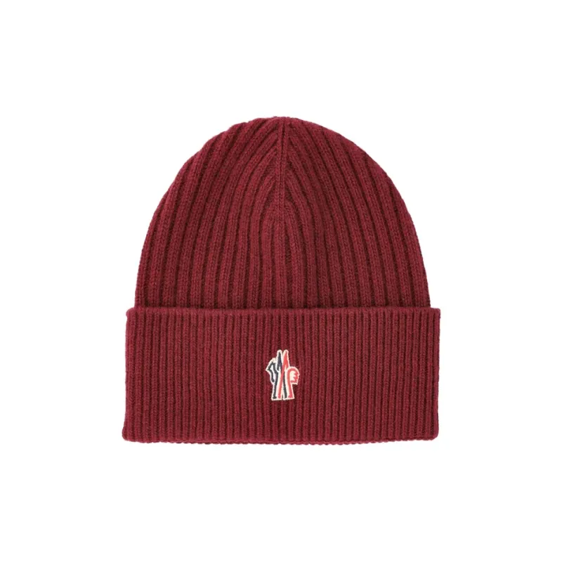 Moncler Cashmere Wool Beanies Men's Red-0