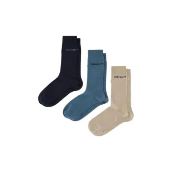 EMPORIO ARMANI SS24 Mid Calf Socks Men's 3 Pack