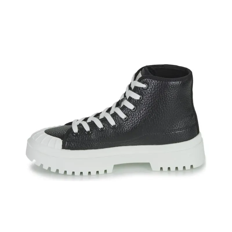 Levi's Wear resistant And Waterproof High Top Casual Shoes Women's Black-0