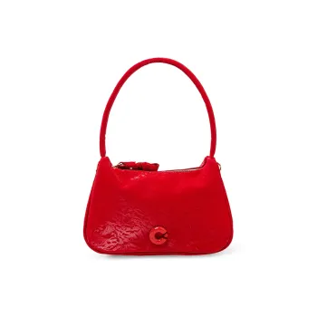 Bywhich Polyester Shoulder Bag Regular Women's Red