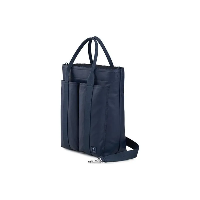 PORTER PU Tote Bag Shopping Bag Shoulder Bag Crossbody Bag Handbag Unisex Dark Blue-1