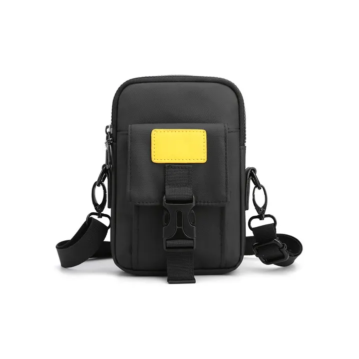 GKY Nylon Crossbody Bag Shoulder Bag Cell Phone Pouch Fanny Pack Small Size Men's Blue/Black/Gray-1