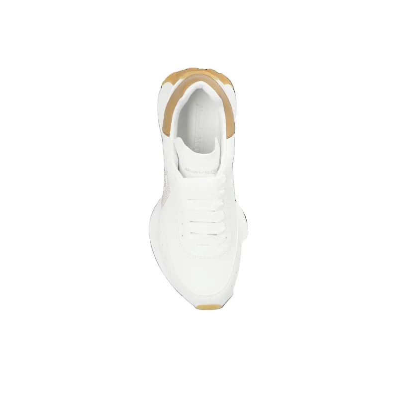 Alexander McQueen Sprint Runner Sneakers 'Tan White' Women's-3