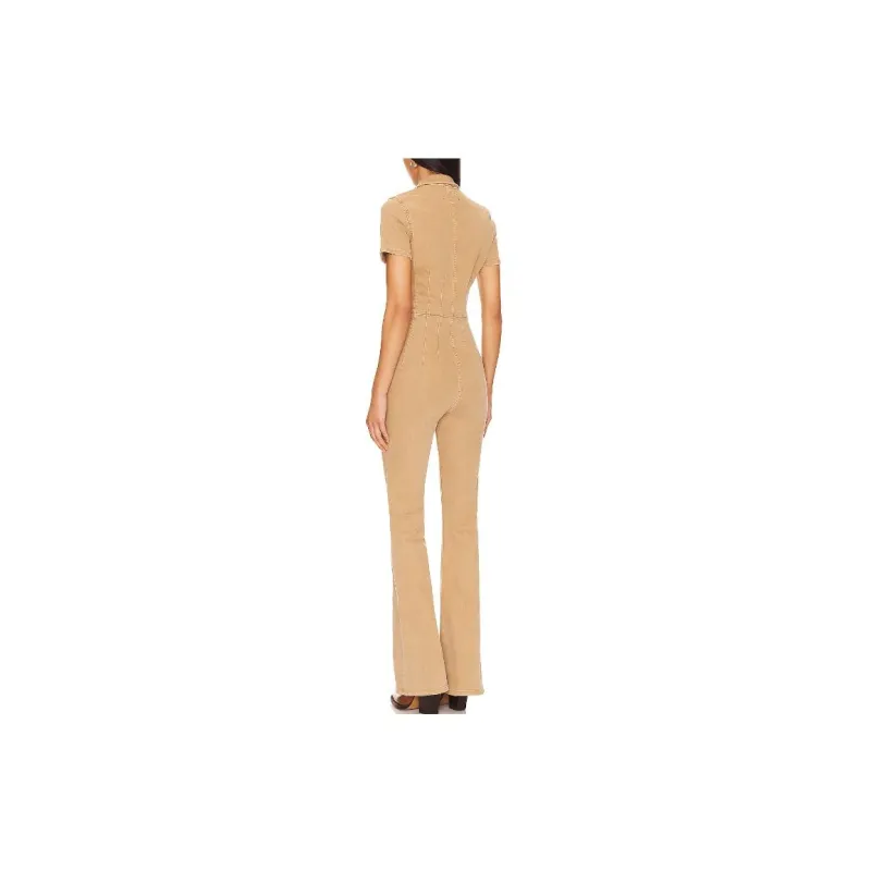 FREE PEOPLE Jumpsuit Women's Beige-1