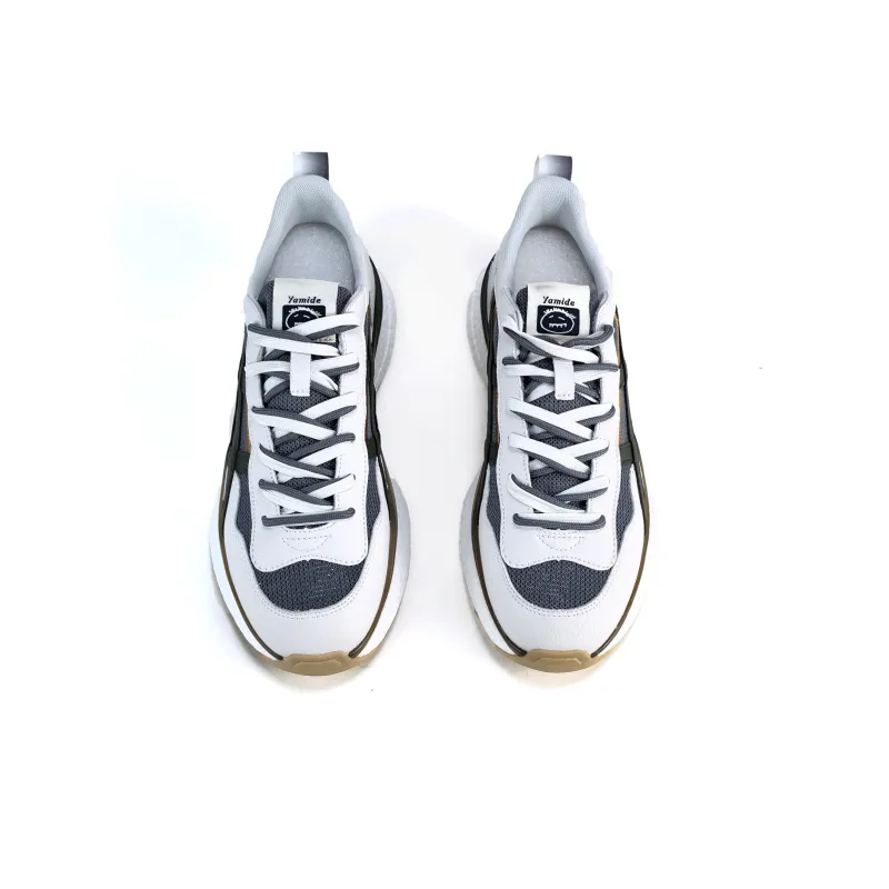 Yamid YAMIDE Cushioning Rebound Wear Resistant Breathable Slip Resistant Low Top Casual Shoes Unisex White Violet-10