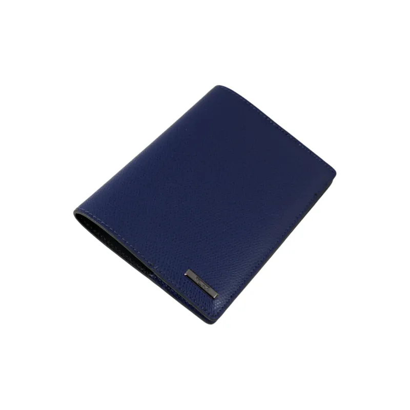 TUMI Calfskin Passport Holder Men's Blue-1