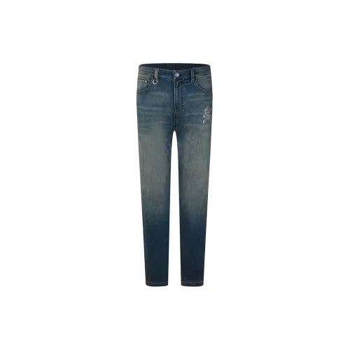 GAGAML Jeans Men Dark Blue