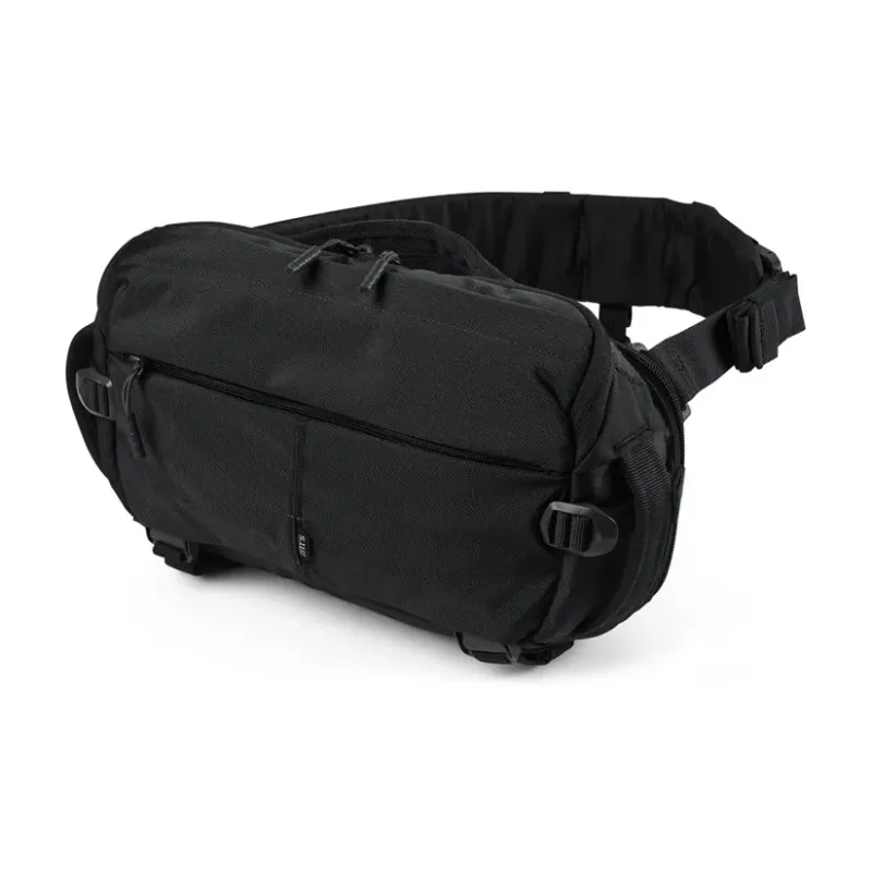 5.11 Water repellent Nylon Fanny Pack Trumpets Unisex Black/Gray/Blue-3