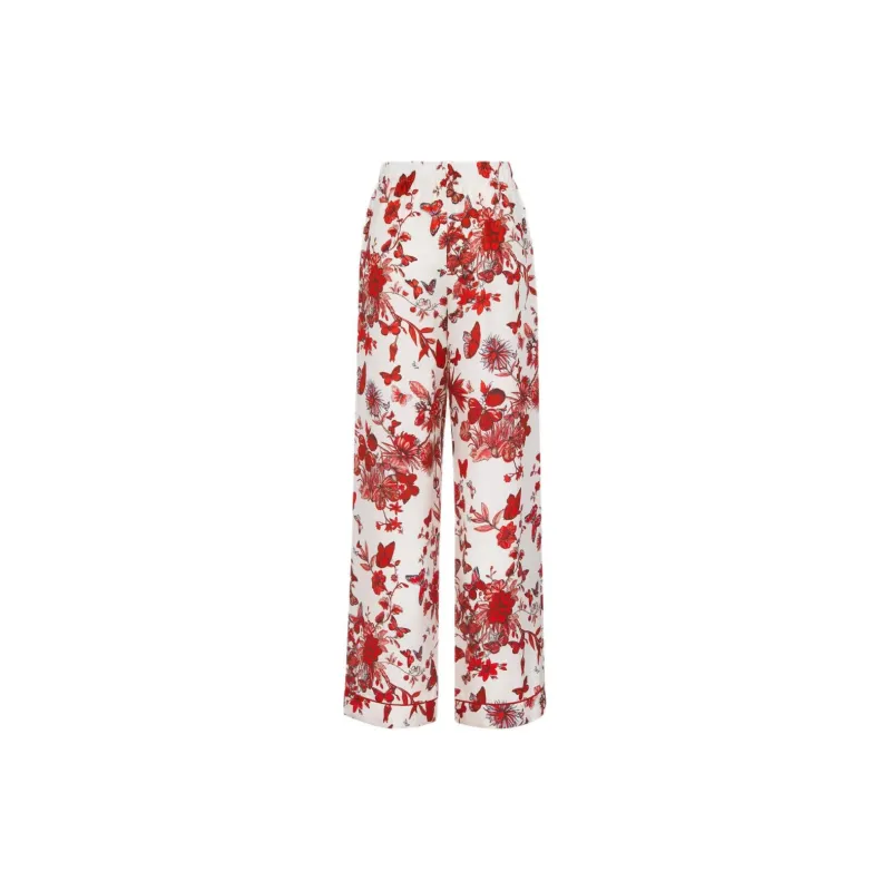 DIOR Pajama Pants Women's Red White-1