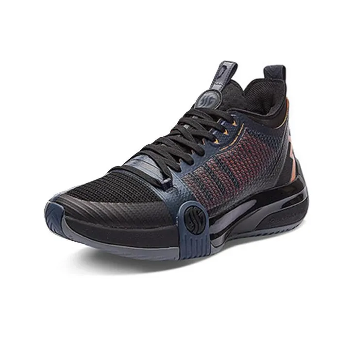361° Chan 3 MOD Lava Cushioning Anti Slip And Wear Resistant Mid Top Basketball Shoes Men's Gray Black-1
