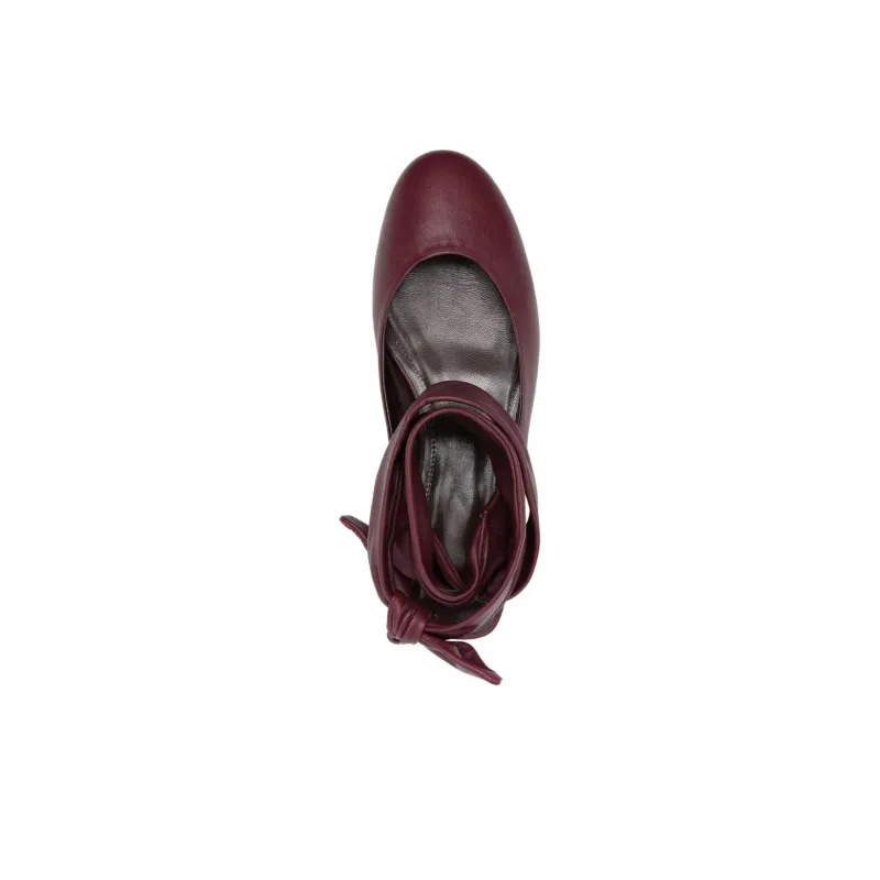 The Attico Cloe Leather Ballerina Shoes-4