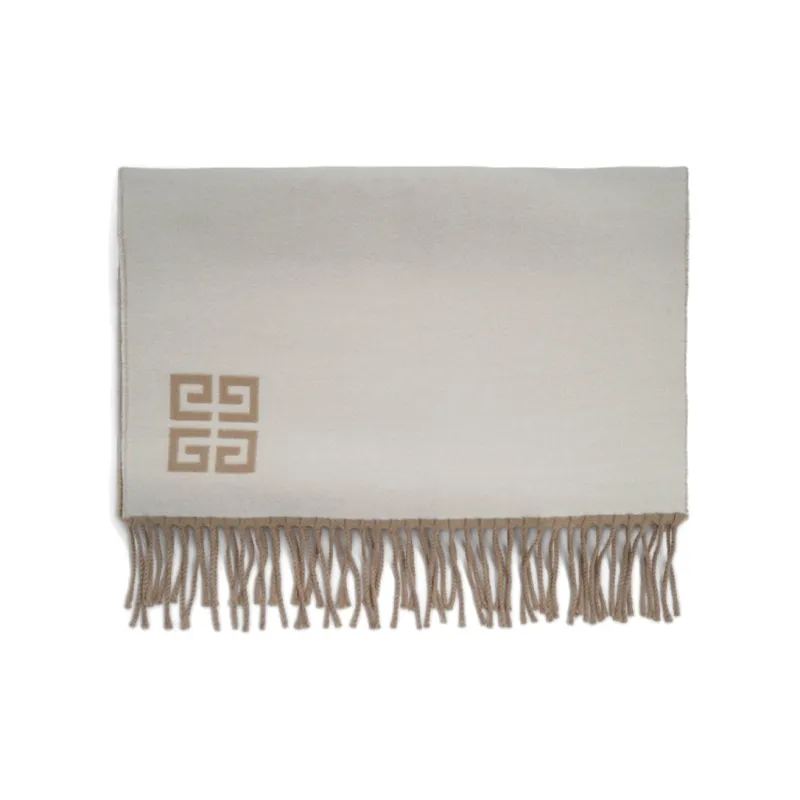 GIVENCHY Knit Scarves Women's Beige-0