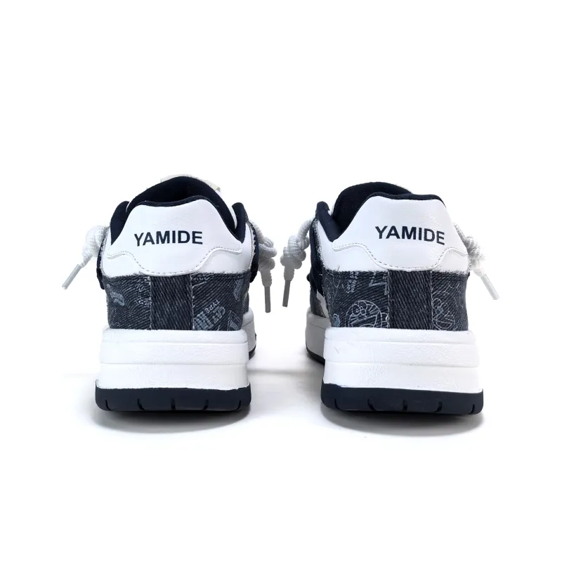 Yamid Slip Resistant, Abrasion Resistant, Breathable Low Top Skateboard Shoes Unisex Mismatched Couple Shoes-22