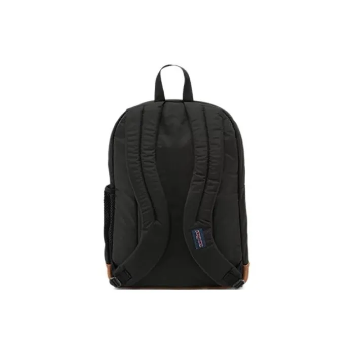 JanSport Synthetic Leather Backpack Regular Unisex Black-2