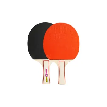 KANTANZHE YZ 120 Ping Pong Paddles Unisex Rubber Sponge Extreme Wood Orange Black Shakehand Grip