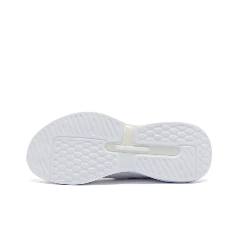 QIAODAN Cushioning Abrasion Resistant Lightweight Rebound Low Top Running Shoes Men's White Blue-4
