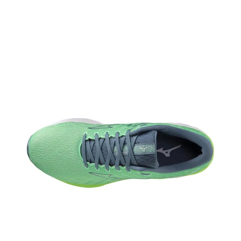 Mizuno Wave Inspire 19 Cushioning Wear-Resistant Low-Top Running Shoes Men's Green Blue-2