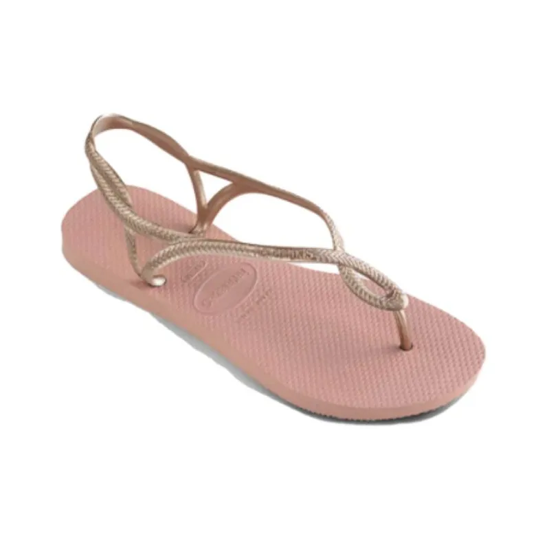 Havaianas Luna Strap Sandals Low Heel Women's Pink-3