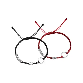 MAGICPOLE New Chinese Style, Vintage Ethnic Style, Luxury Niche, Premium Feel Rope Bracelets Unisex Red/Black Color