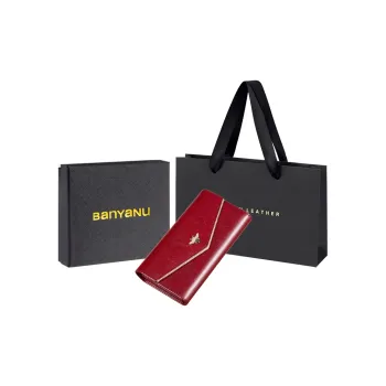 Banyanu Cow Leather Wallet Regular Women's