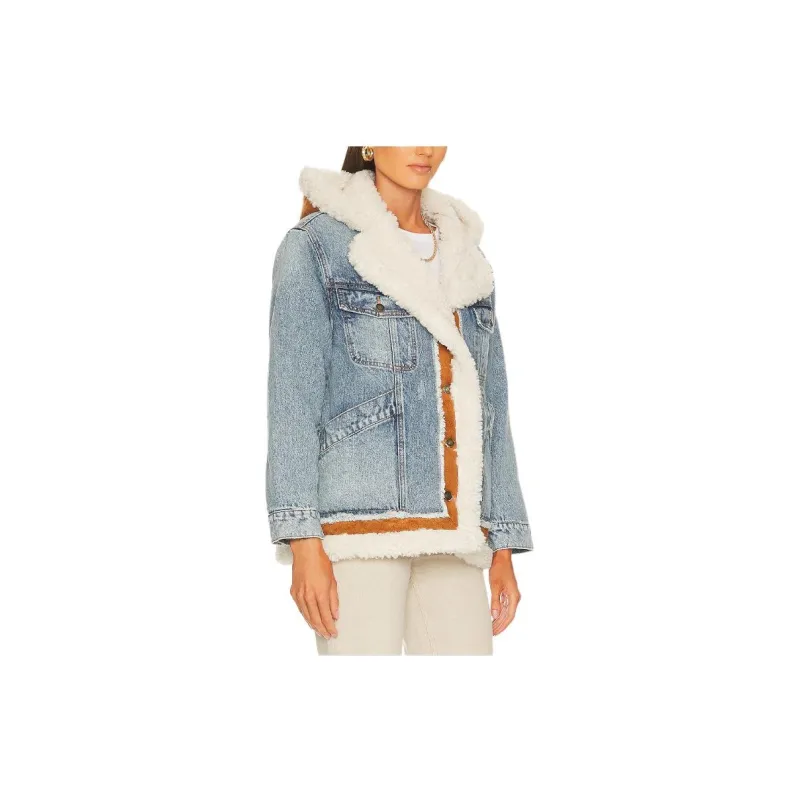 FREE PEOPLE Jackets Coats Women's Blue-3