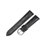 Black Thread with Silver Pin Buckle