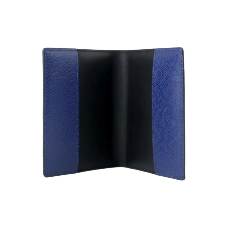 TUMI Calfskin Passport Holder Men's Blue-2