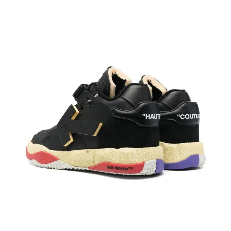 OFF WHITE Low Top Puzzle Couture Black Red-3