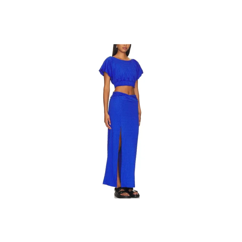 FREE PEOPLE Skirt Set Women's Blue-2
