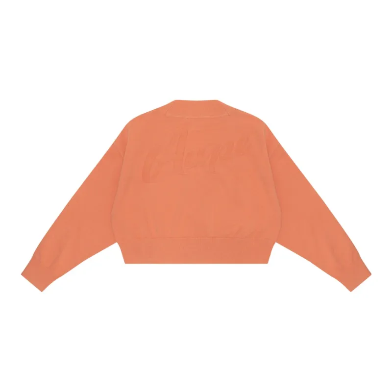Aape Logo appliqué V neck Cardigan-3