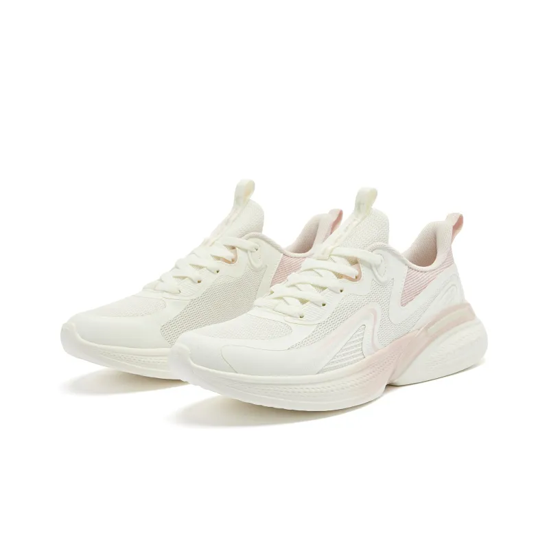QIAODAN Stretch SE Cushioning Abrasion Resistant Lightweight Rebound Low Top Sprint Running Shoes Women's-2