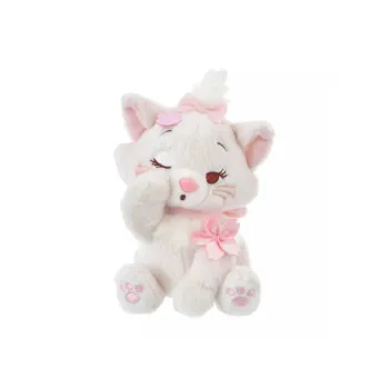 Disney Marie Cat Cherry Blossom Design Keychain Dolls Plush Pendant 15cm High