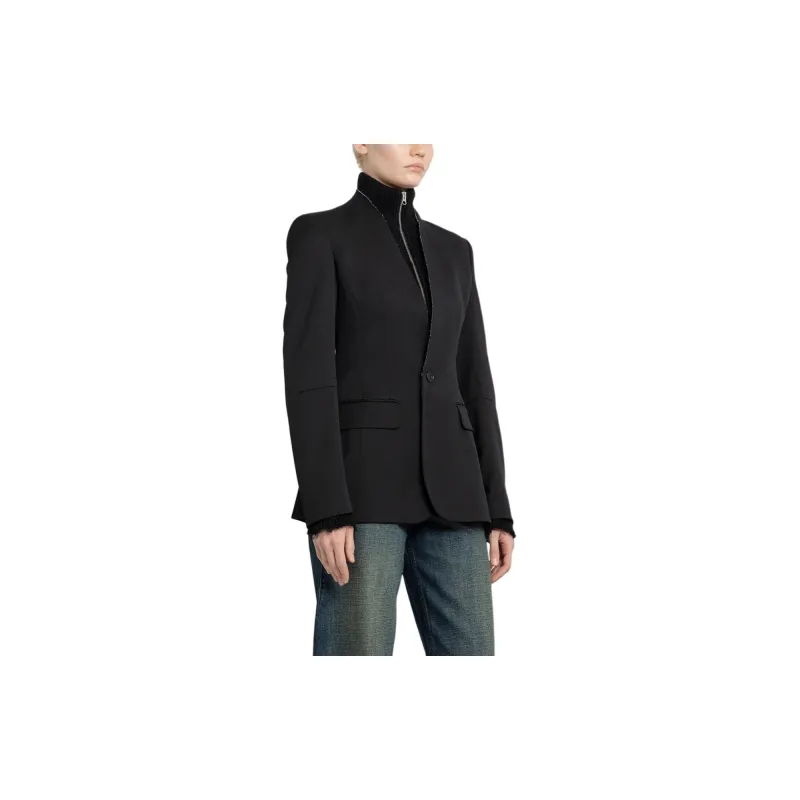 MM6 Maison Margiela Single Breasted Tailored Blazer-2