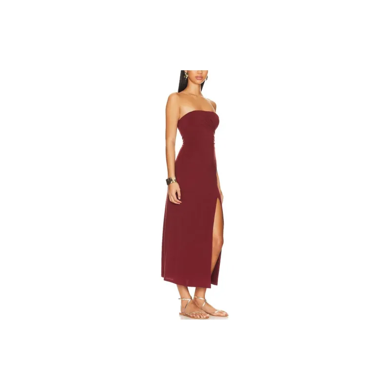 FREE PEOPLE Sleeveless Dress Women's Deep Red-2