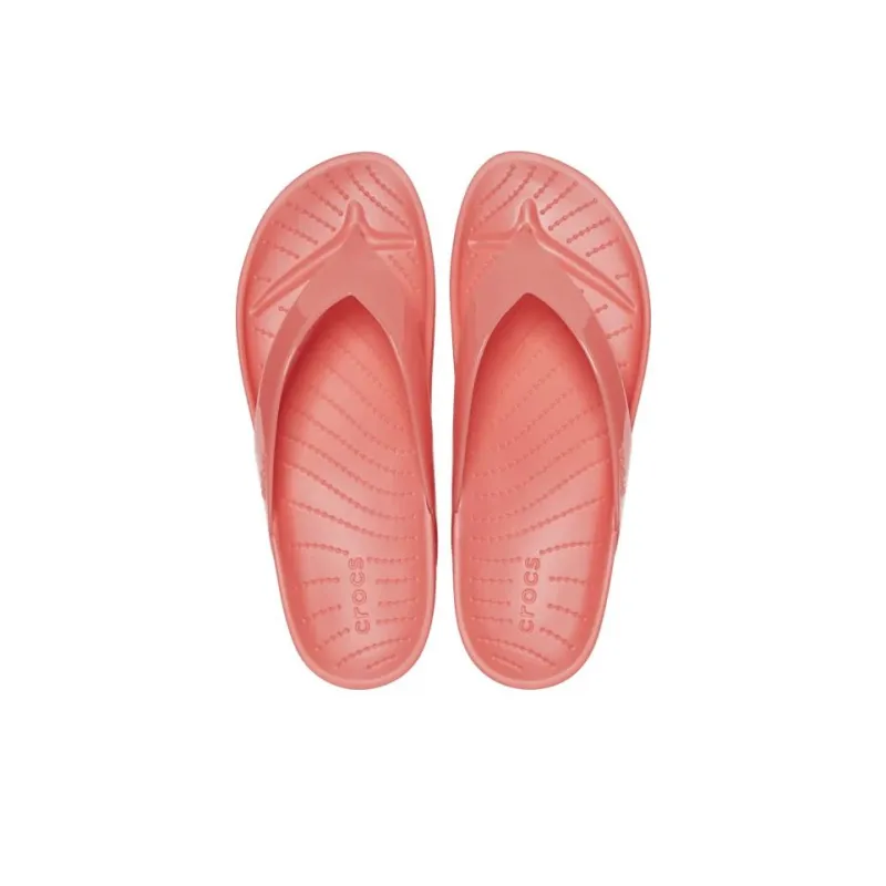 Crocs Flip Flops Low Heel Women's Pink-3