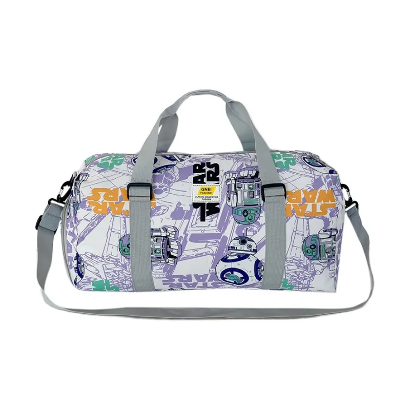GEERDUN Nylon Gym Bag Medium Size Unisex Black/Purple/Gray/Blue-2