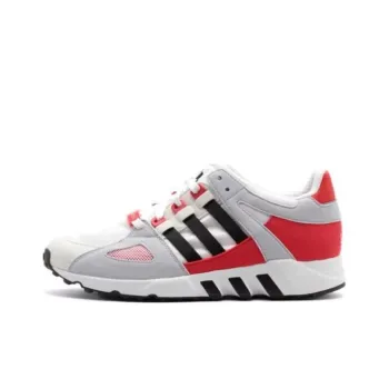 Adidas Cushioning, Wear Resistant Low Top Running Shoes Unisex White Gray Red