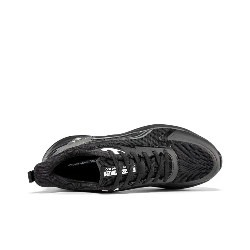 361° Durable Breathable Moisture Wicking Low Top Running Shoes Men's Black-1