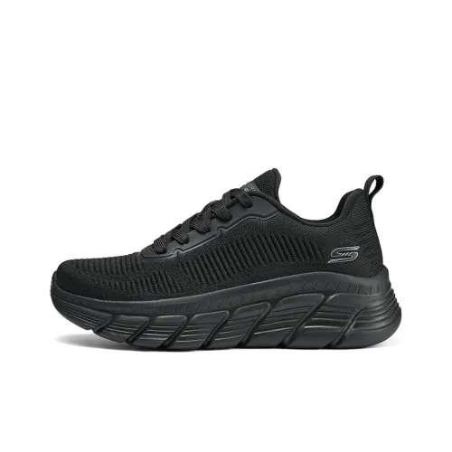 Skechers BOBS B FLEX HI Abrasion Resistant Low Top Casual Shoes Women's Black