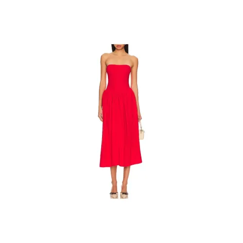 FREE PEOPLE Sleeveless Dresses Women's Red