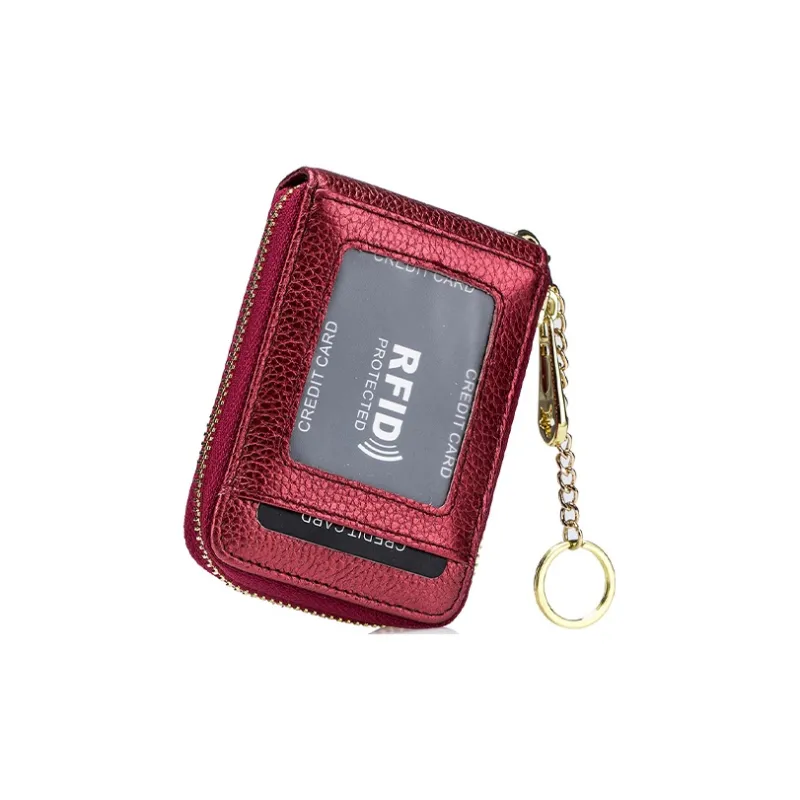 HAWA Cow Leather Card Holder Small Size Unisex Multicolor-11
