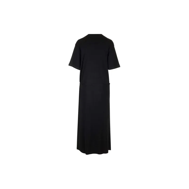 Lemaire Belted Rib T Shirt Dress 'Black'-1