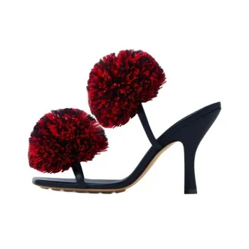 Bottega Veneta Floral Detailed Heeled Sandals Women's